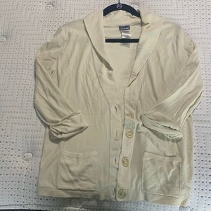 Womens Patagonia Cream Cotton Cardigan